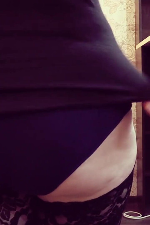 Shaking Big Butt in New Panties. a Mature Wife Tries on Big Panties.