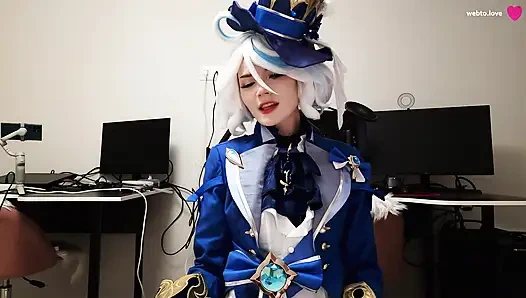 Furina si cewek nakal asal genshin impact lebih suka sperma aether yang bergizi, yang seharusnya berakhir dengan memek mulusnya