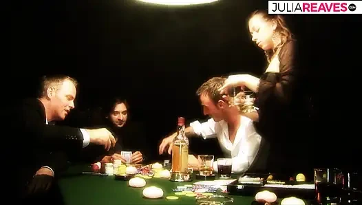 Poker game bareng cewek hot rambut pirang dengan toket aduhai dan pantat bahenol yang berakhir dengan pesta seks anal dan sepong kontol