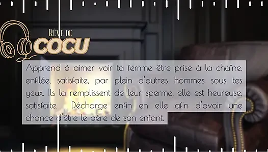 Your wife impregnated in gang bang free use in front of you - French audio cuck asmr