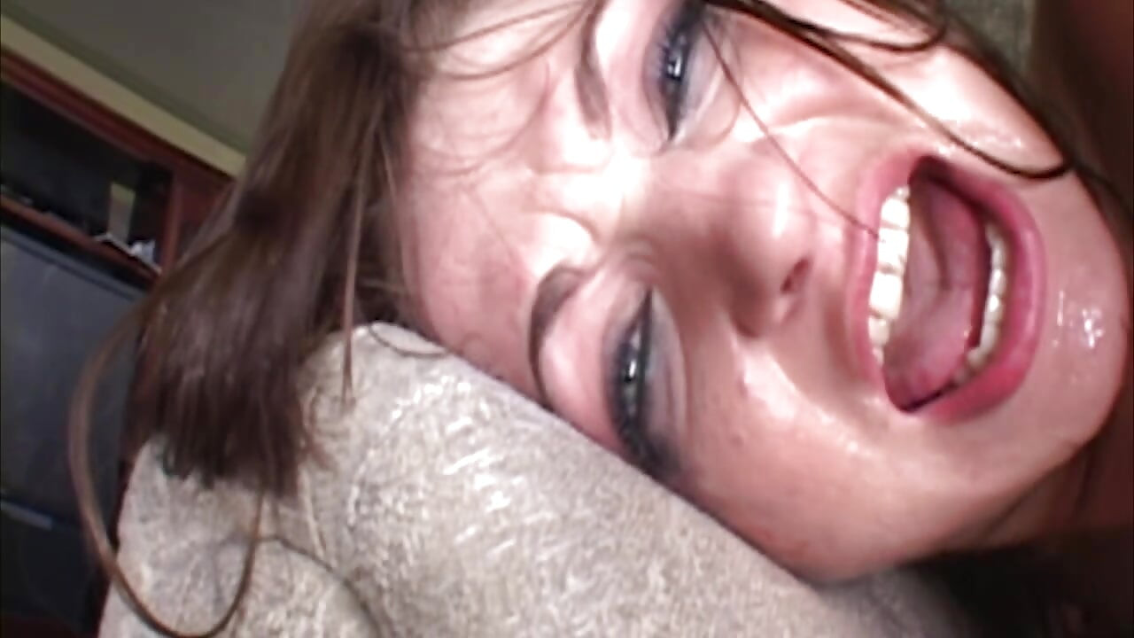 Tears of Joy in Her Eyes as He Thrusts Hard Into Her Anus