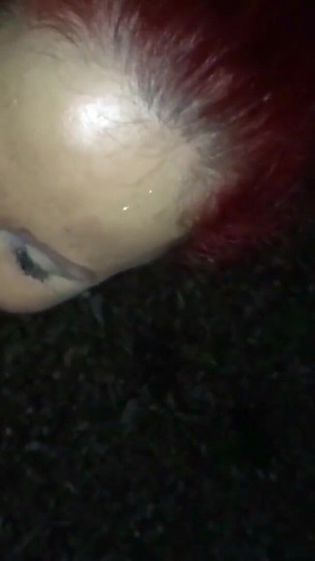Thrilling moment from "Real German Redhead Street Hooker Give Stranger Public Blow"