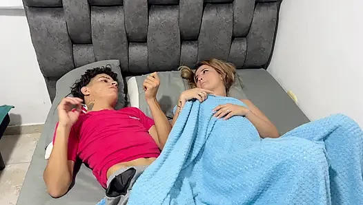 Sexy stepmom Shares hotel room with stepson and ends up in a rich fuck