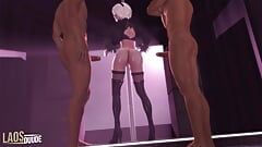 Sexy Robogurl 2B Twerking For Two Horny Bois 2