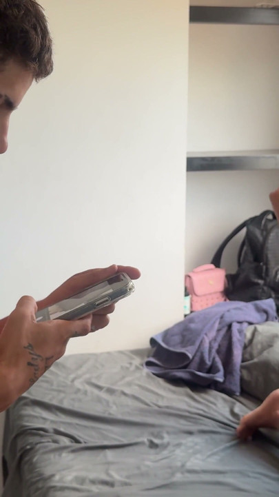 I take advantage of my stepsister asking me to take nude photos of her, to seduce her and get her to get fucked in the ass. | Clip 1