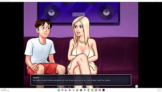 Summertime saga - Johannes and Erik watched Iwanka, Iwanka gave Johannes a blow job on camera