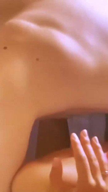 Powerful moment from "The young 18+ neighbor seduces the older neighbor in his room while their spouses are on vacation."