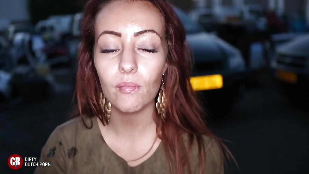 Typical Dutch teen cum slutting