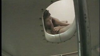 Horny anal bitch in the restroom getting her asshole pounded