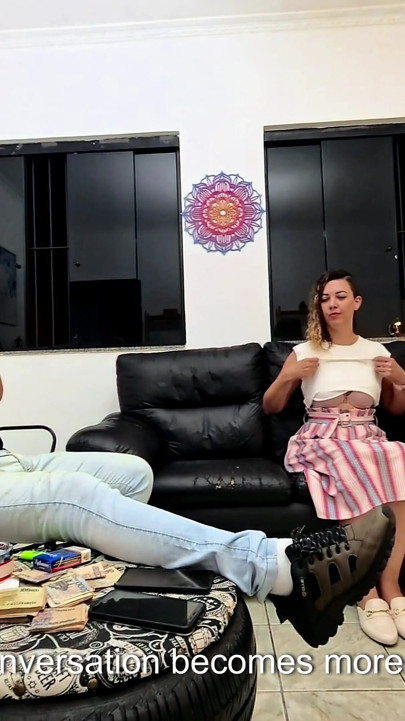 The religious woman putting up her pussy as collateral for the loan. | Clip 1