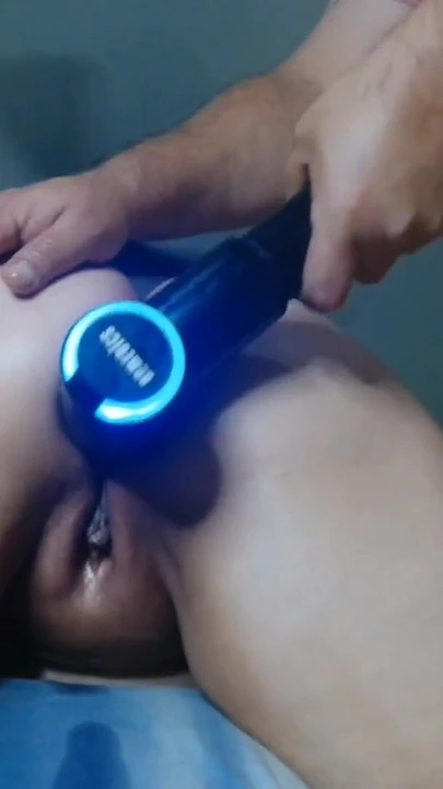 Epic moment from "Dripping wet pussy and ass fucked with massage gun"