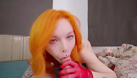 Red Lace Clinging to My Curves, Hips Move Slowly