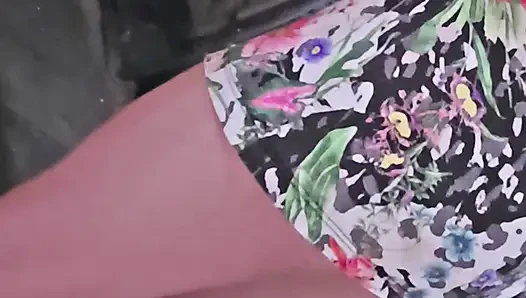 Follow my girlfriend as she does chores around the house with a t-shirt and nothing else!