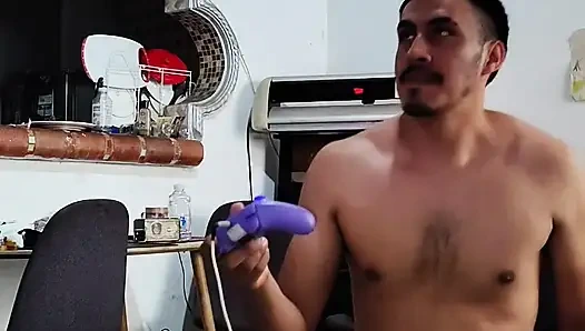 The young man was playing video games the mature comes to provoke him and seduce him fucks her hard on fours until she comes big tits