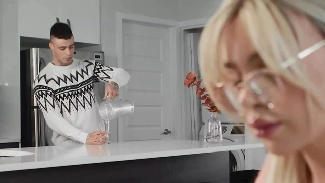 After Getting A Boner By Her BF, Angellica Good Goes In The Bedroom To Fuck Her BF's Big Brother - TRANS ANGELS
