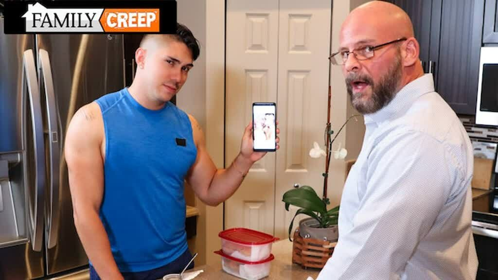 Latino Jock Gets POUNDED BY HIS STEPDAD'S MASSIVE COCK