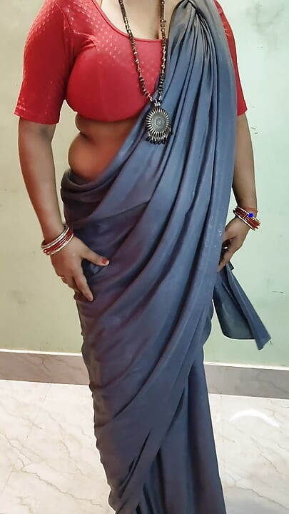 Indian bbw wife Saree blouse peticot nude dance