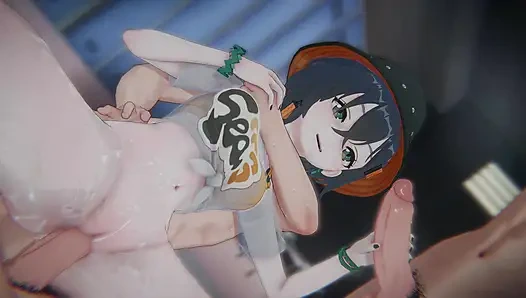 =zenless zone zero= "rekaman banned" belle: bondage &pov sandwich dp (langit musim panas)