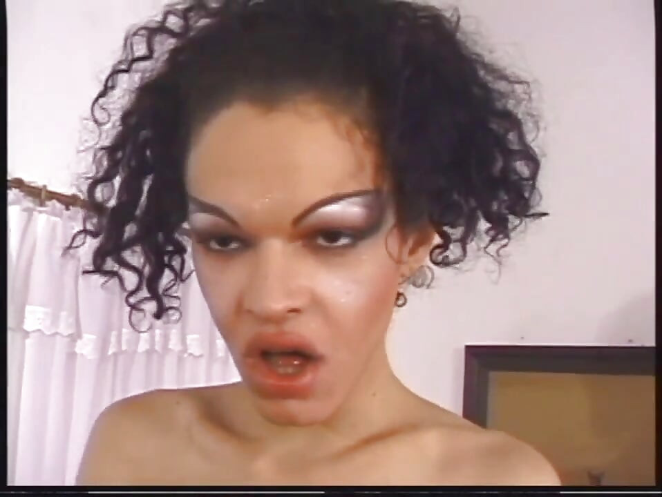 Black and white trans woman ass fucking in the bedroom...cum in mouth