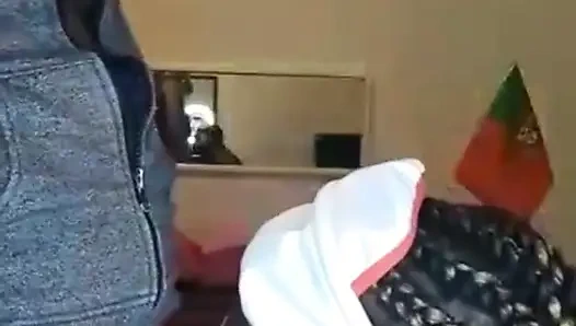 After football the very hot BBW woman felt a lot of pleasure