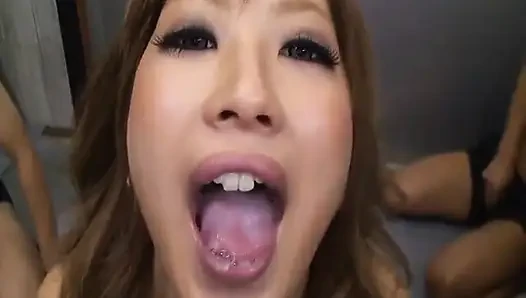 Cumshot Addict Aika. the More She Gets Covered, the More She Wants. - 2