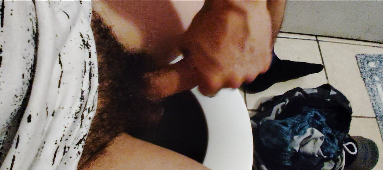 Hella slippery cock and loving it
