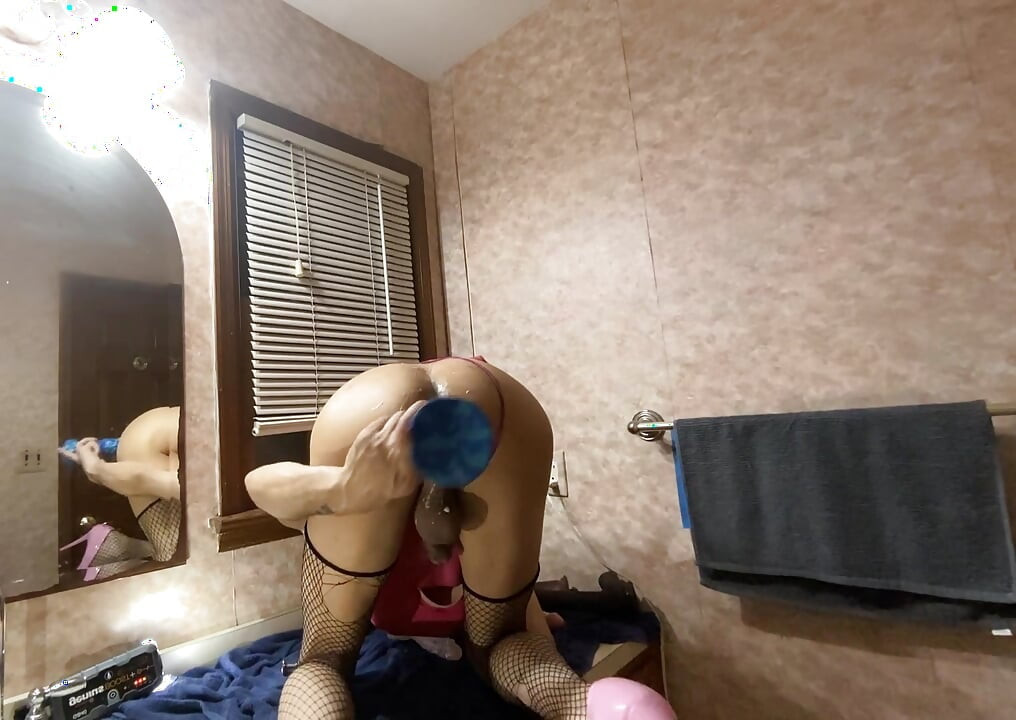 Crossdressing sissy buttslut rough assfuck