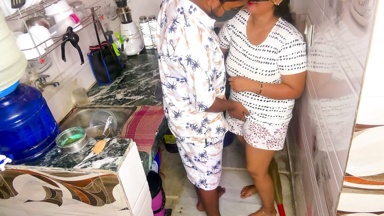Angry Desi Maid Gets Fucked Hard by Boss in Kitchen Intense Kitchen Sex