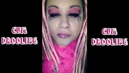 Cum drooling with slurping sounds extended