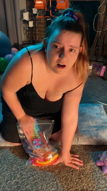 Iconic moment from "Two Orgasms - Braless Pillow Riding and Edging"
