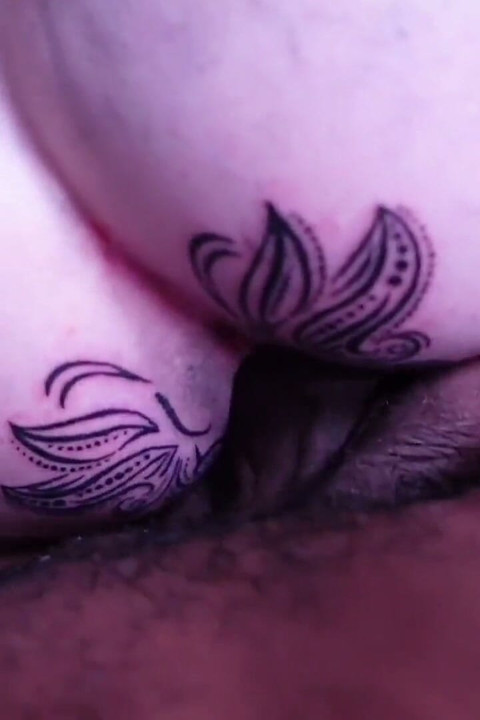 I Surprised My Husband I Got a Tattoo on My Ass And He Liked It So Much That He At The Same Time He Wanted To Eat My Butterfly