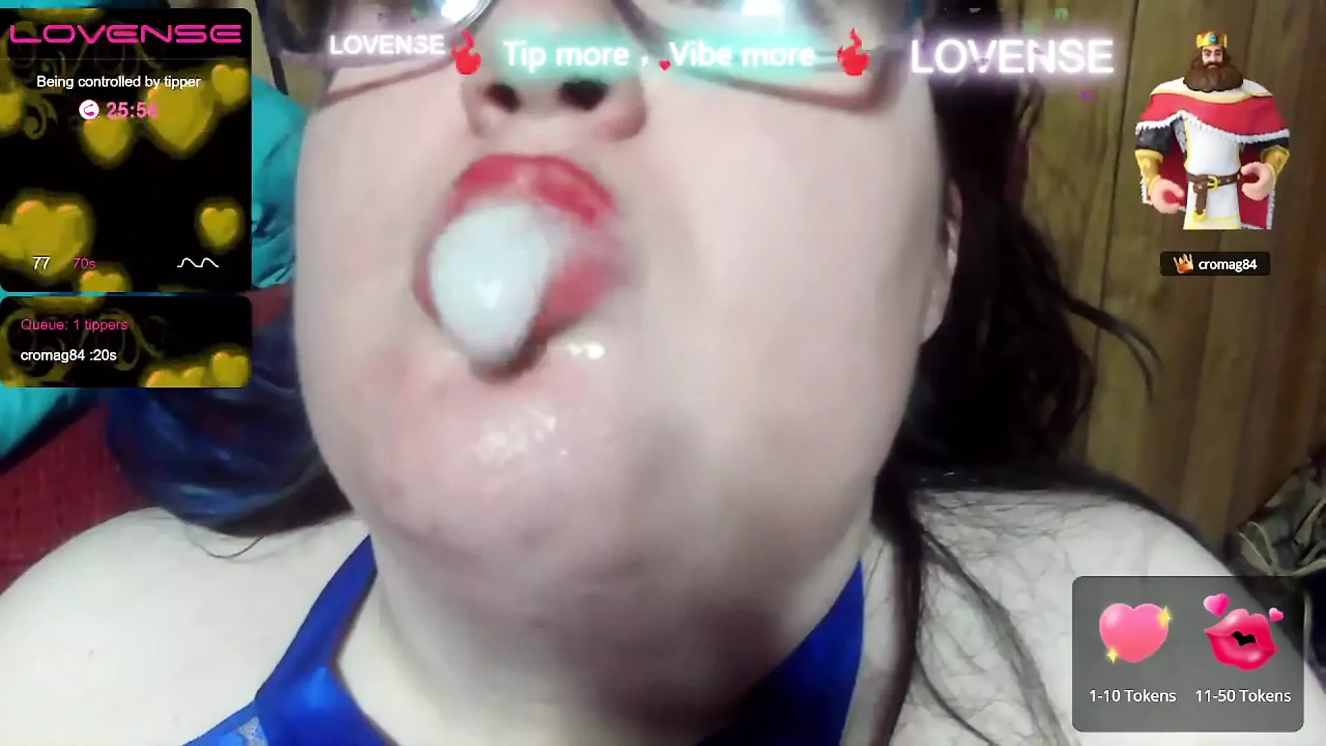 använder frodig på en liveshow