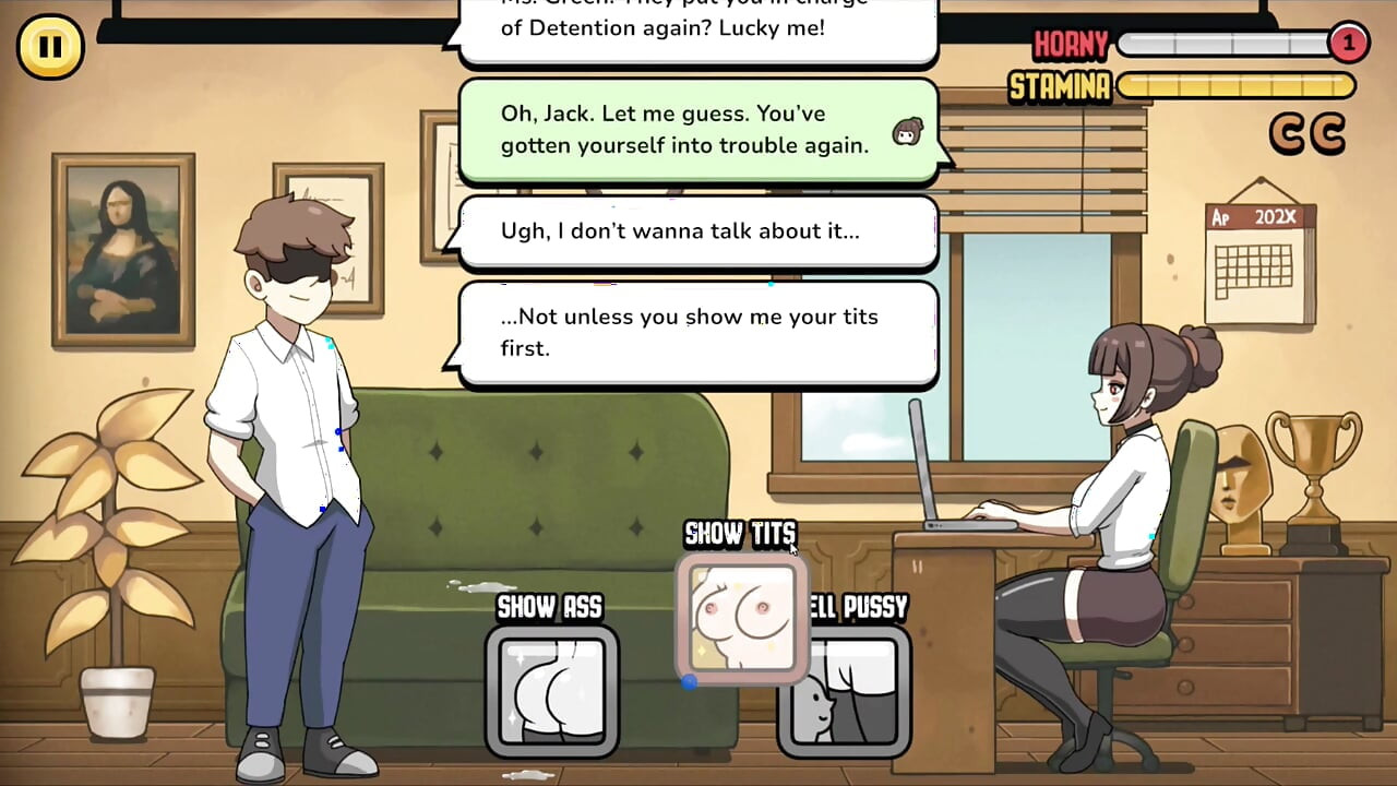 Hentai-spiel - problematischer student - haft lvl 1 - erotische lehrerin