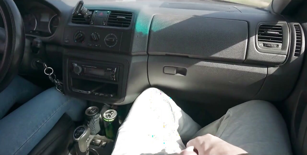 Public Blowjob Turn by Turn During the Car Trip
