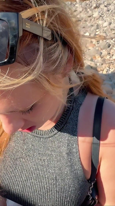 Right on the Beach! Outdoor Deepthroat Extreme