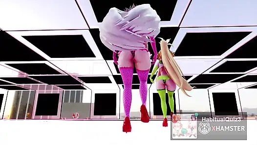 Mmd r18 FGO MMD Dua Jeannes memerankan gadis paranoid dengan ponsel hentai 3d milf ahegao