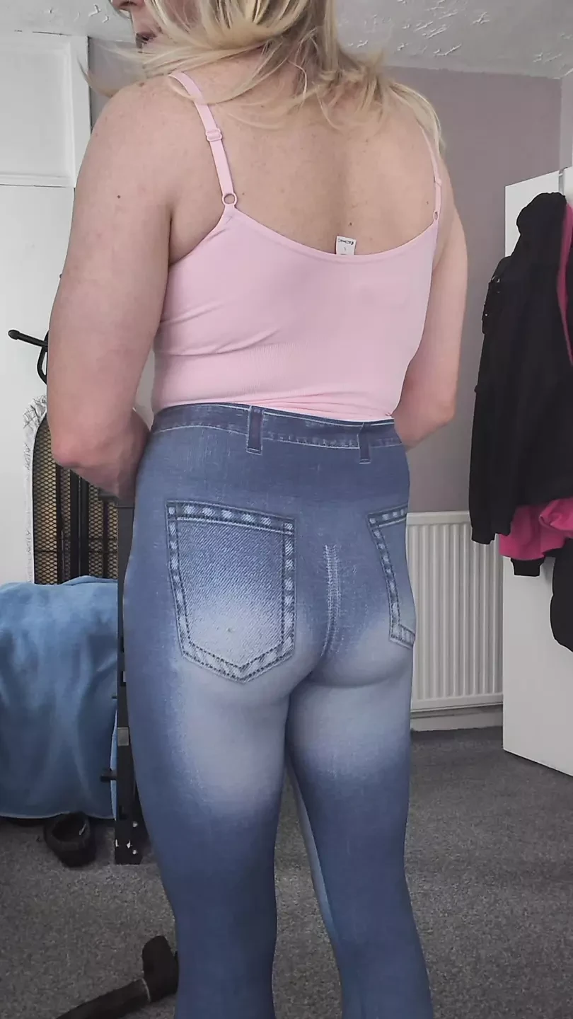 Mijn sexy kont in Lycra Jeggins