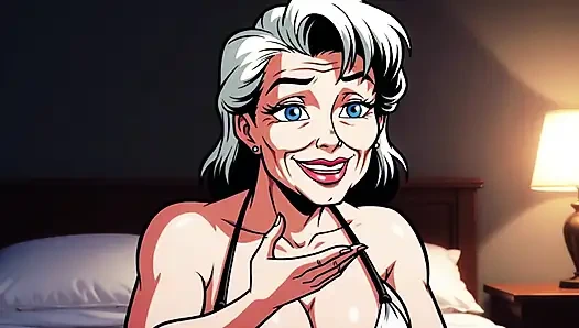 Ai старые женщины в спальне соблазняют и светят сиськами