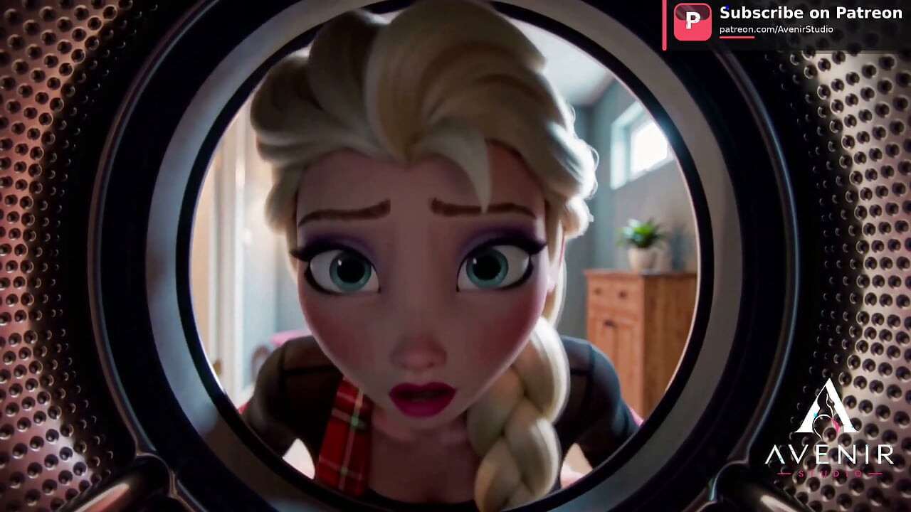 Elsa got Stuck in the Washing Machine - Part 1
