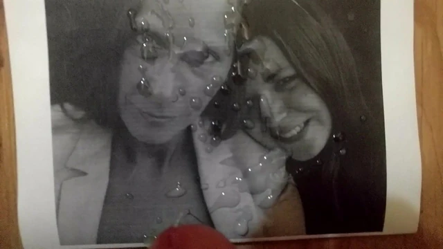 Slutty mother and daughter being tributed