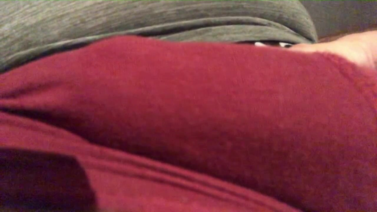 I take my stiff cock out of my boxers...