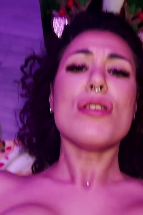 Naughty Girl Masturbates Squirting and Gets Her Ass Fucked Under the Christmas Tree!