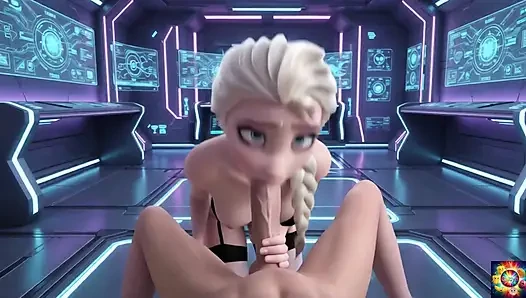 Elsa having sex in the tech bedroom