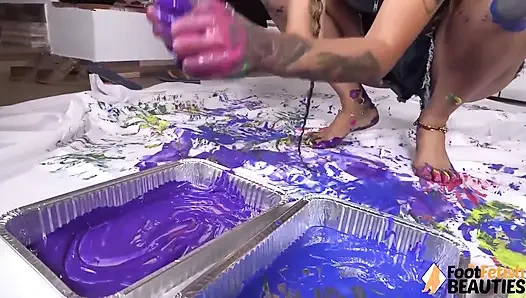 Transforming Empty Canvas Into a Masterpiece for Foot-loving Men