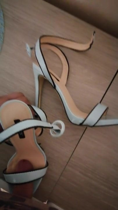Sperm in blue high heels
