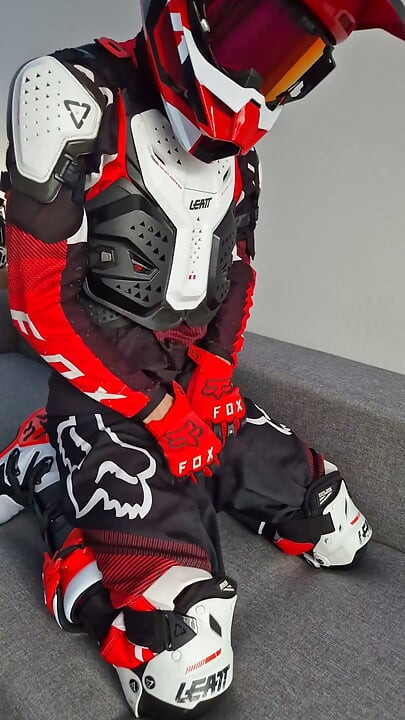 A Very Excited Biker Marked His New Fox Boots