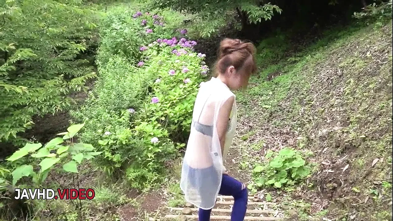 Steamy outdoor session Mikurus Asian charm excites all in lustful blowjob fun