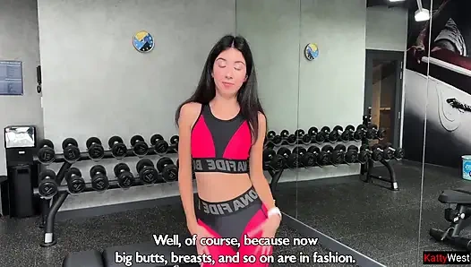 Generous Trainer Helped Katty Get More Protein After Her Workout - Anal Sex