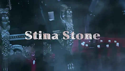 Stina Stone Femdom Feetworship Barefeet Licking Foot Gagging by German Mistress in Leather Gloves Part 1