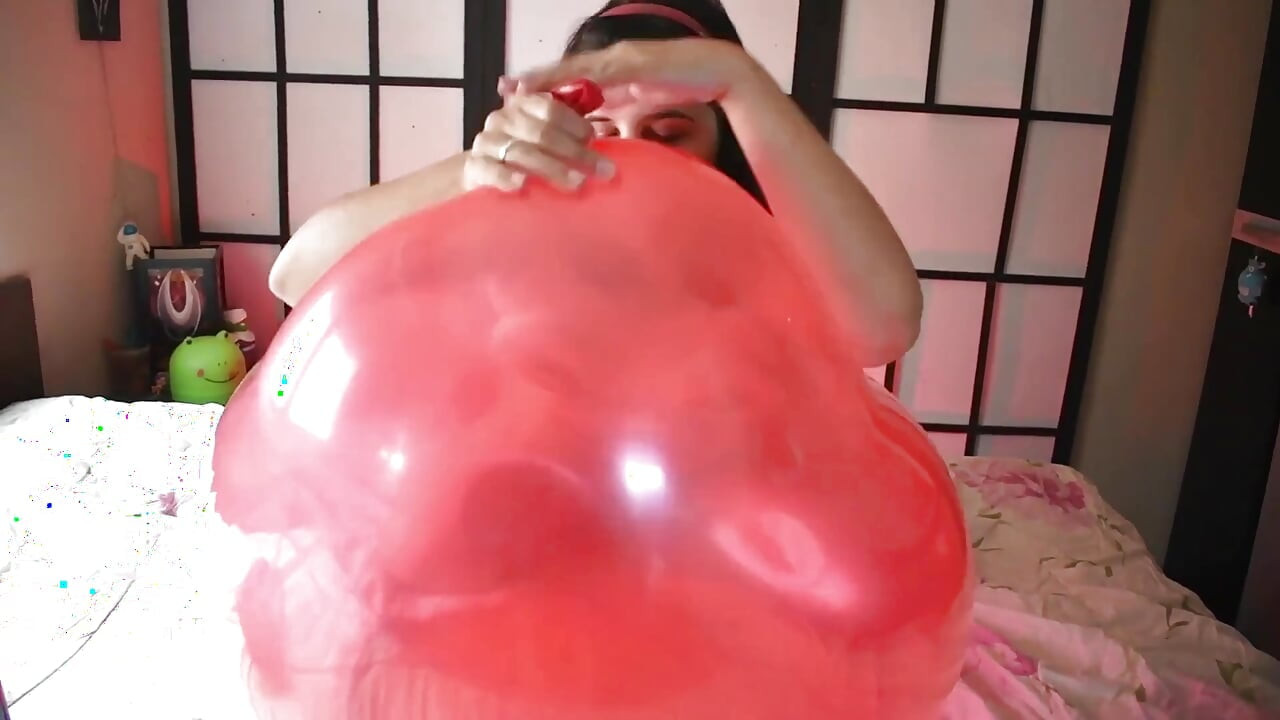 Ride and Pop Big Red 24 Inch Balloon - Bunny Looner